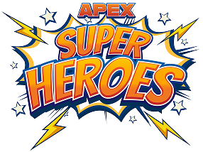 Apex SUPER HEROES theme_Logo-burst_Yellow Lightnin 1